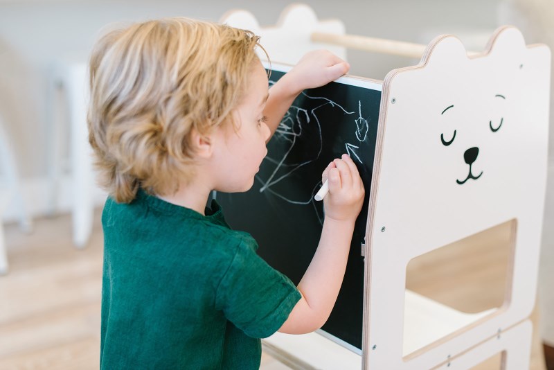 Tour d'observation Montessori Craffox pour tout-petit Blanc